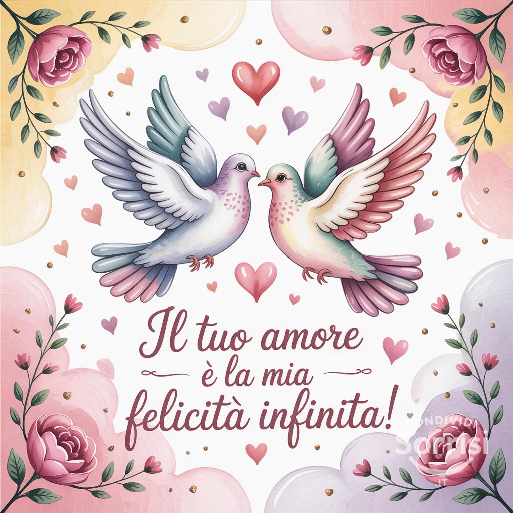 Il tuo amore è la mia felicità infinita!