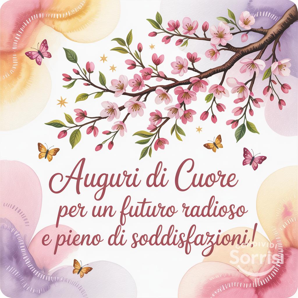 Auguri di cuore per un futuro radioso e pieno di soddisfazioni!