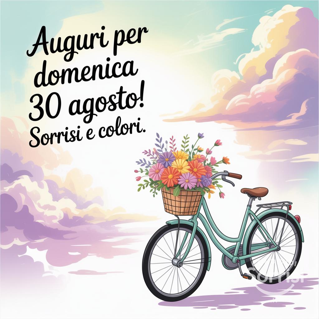 Auguri per Domenica 30 Agosto! Sorrisi e colori.