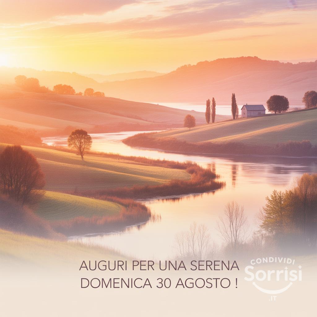 Auguri per una serena domenica 30 agosto !