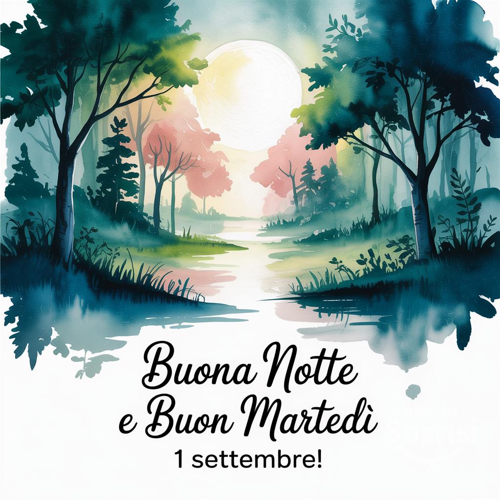 Buona notte e buon martedì 1 settembre !