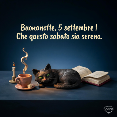 Buonanotte Sabato 5 Settembre 2026: Un Augurio Speciale per una Serata da Sogno