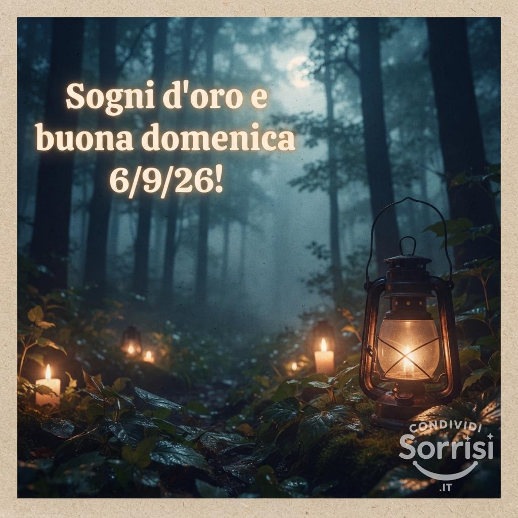 Sogni d'oro e buona domenica 6/9/26!
