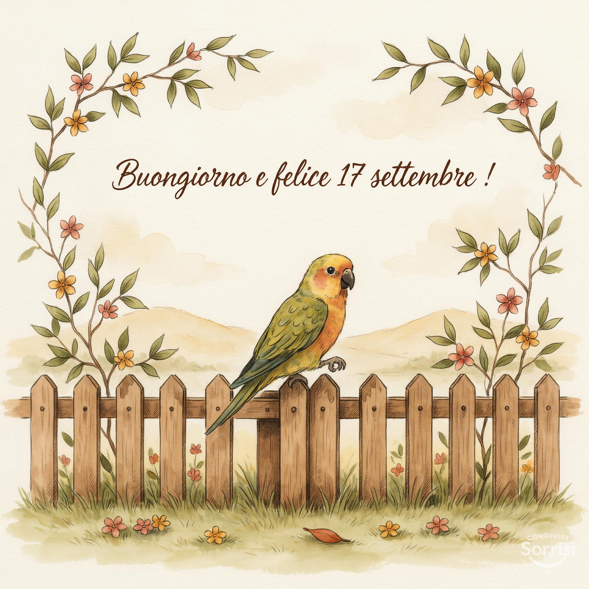Buongiorno e felice 17 settembre !