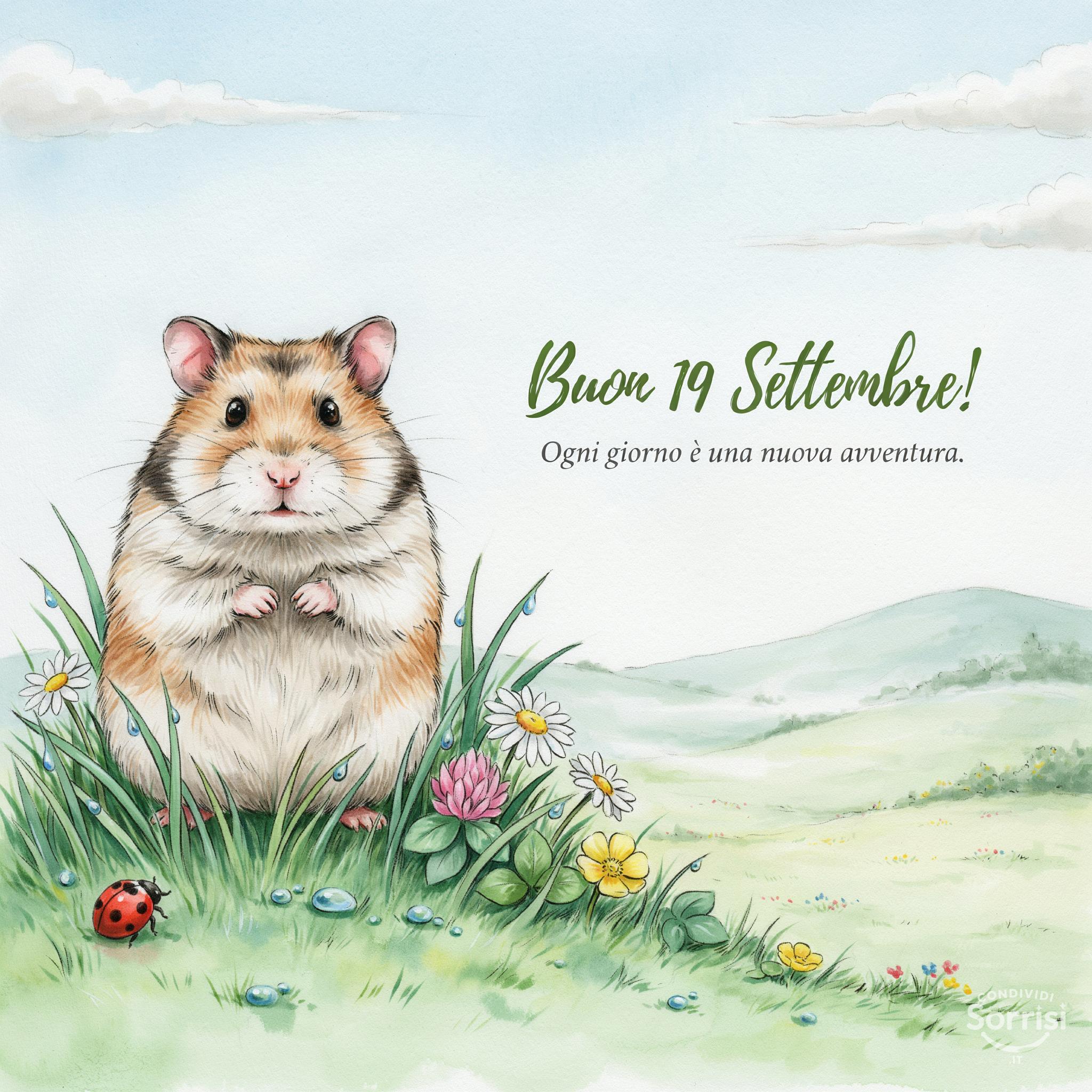 Buon 19 Settembre! Ogni giorno è una nuova avventura.