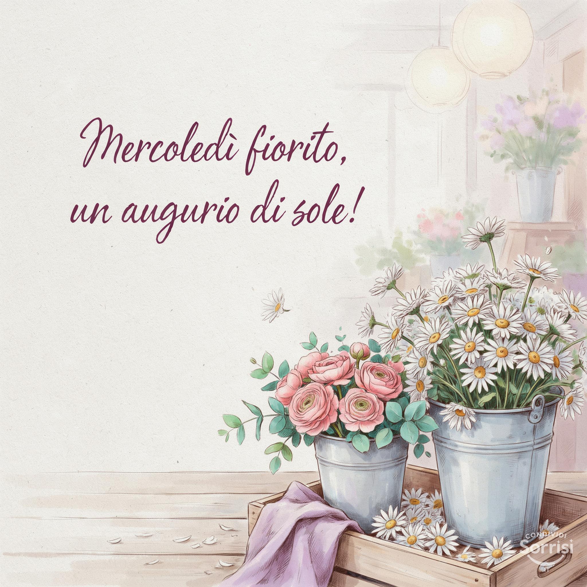 Mercoledì fiorito, un augurio di sole!