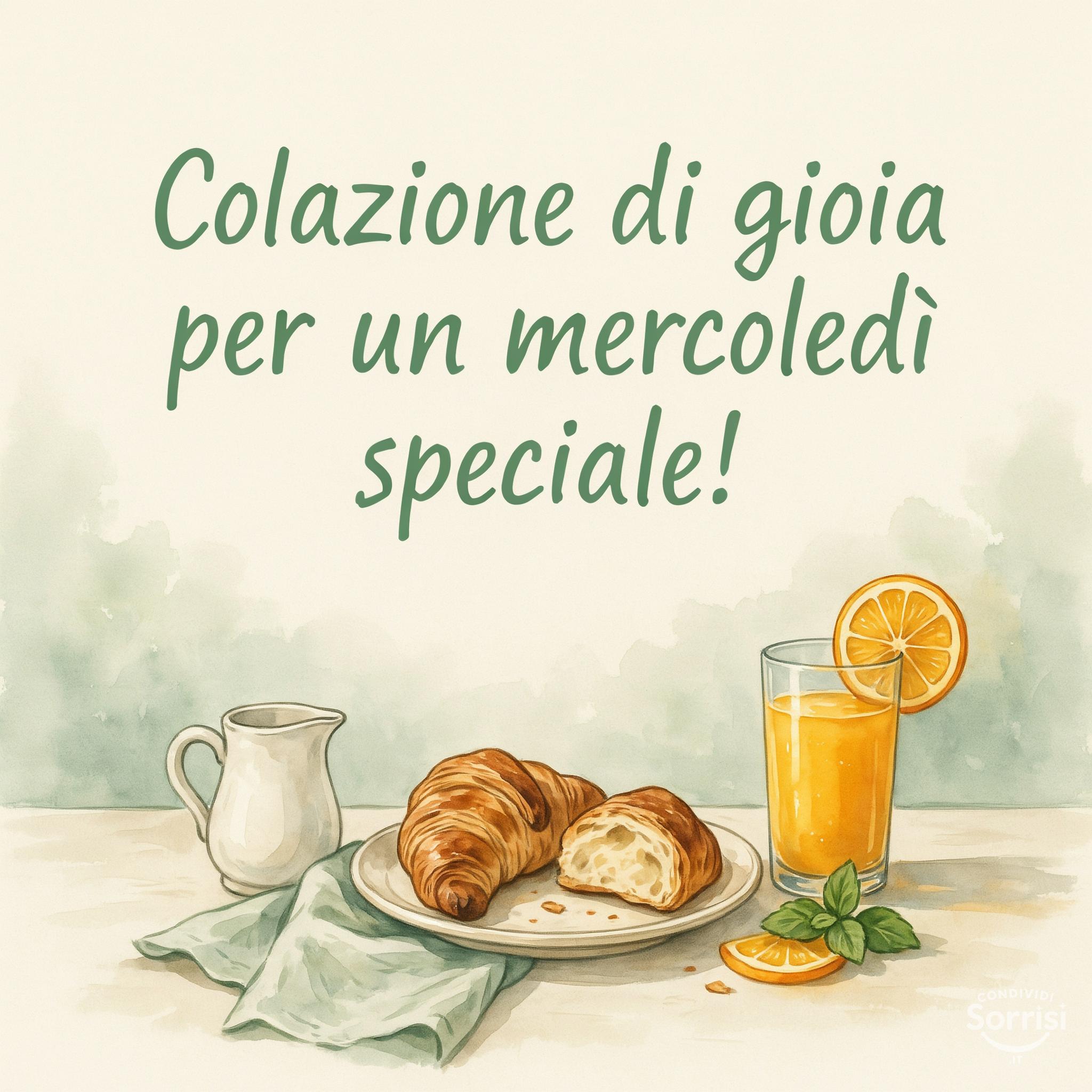 Colazione di gioia per un mercoledì speciale!