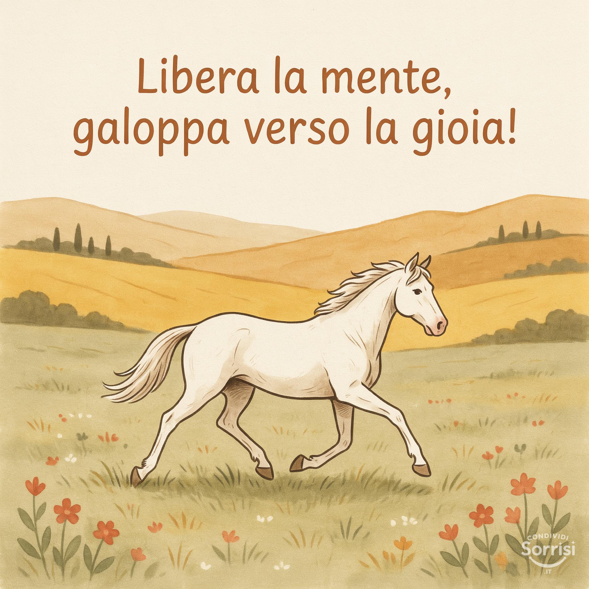 Libera la mente, galoppa verso la gioia!