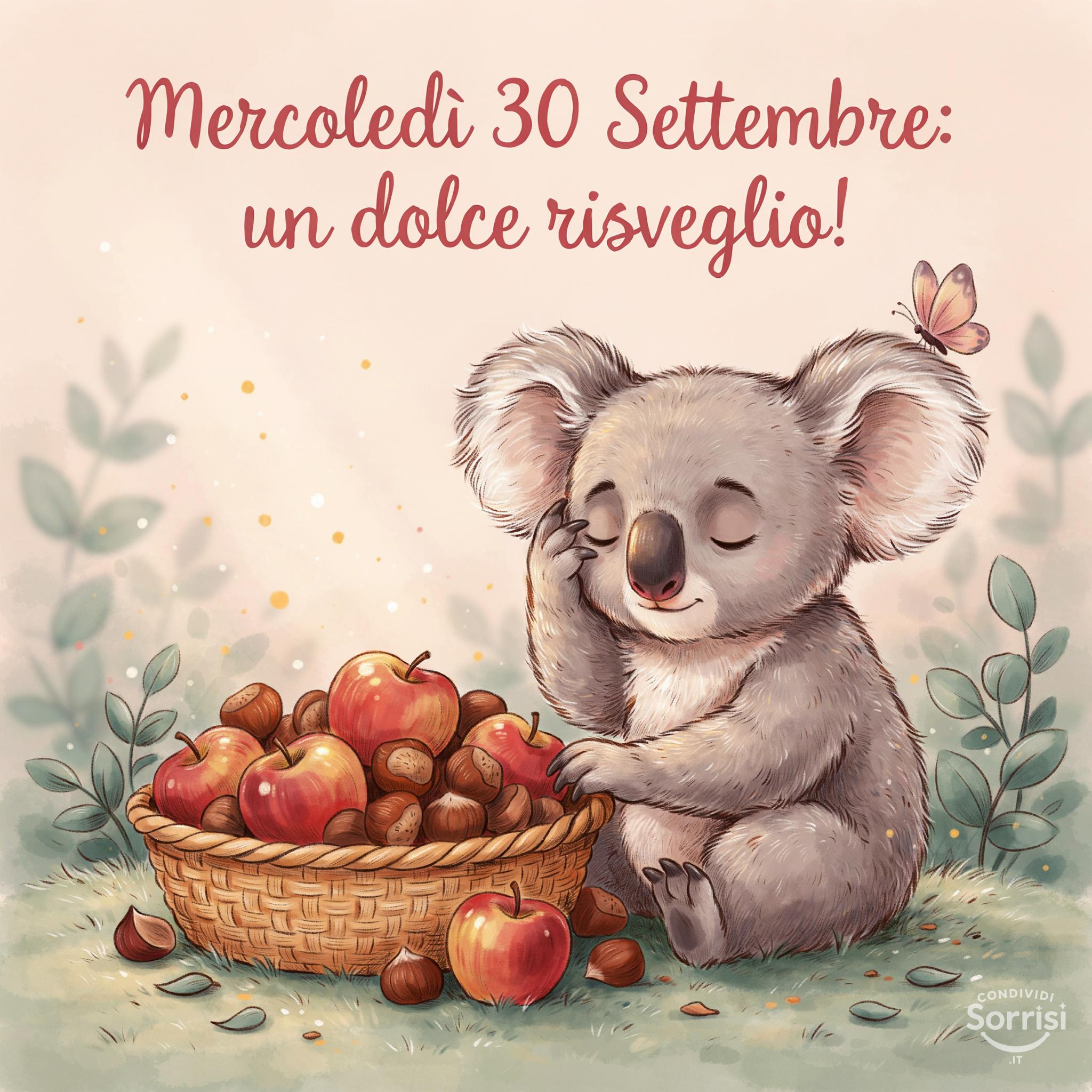 Mercoledì 30 Settembre: un dolce risveglio!