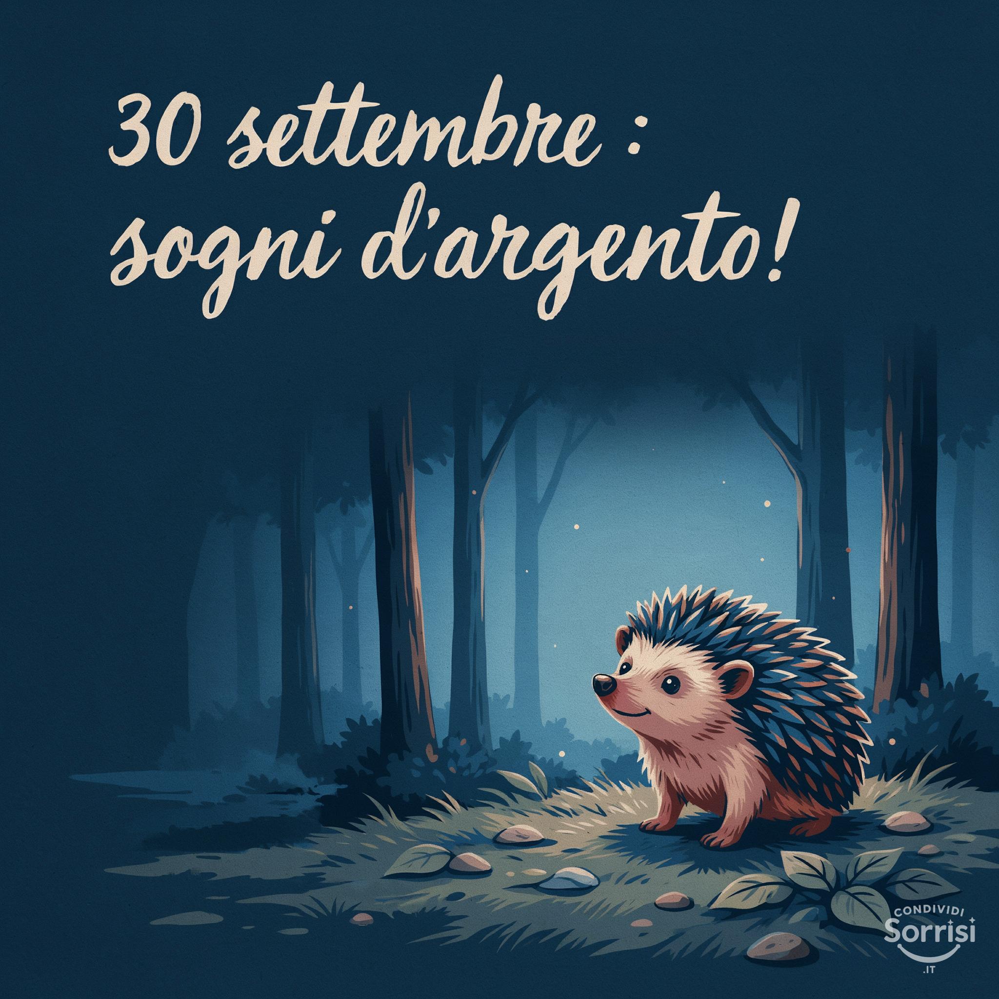 30 settembre : sogni d'argento!