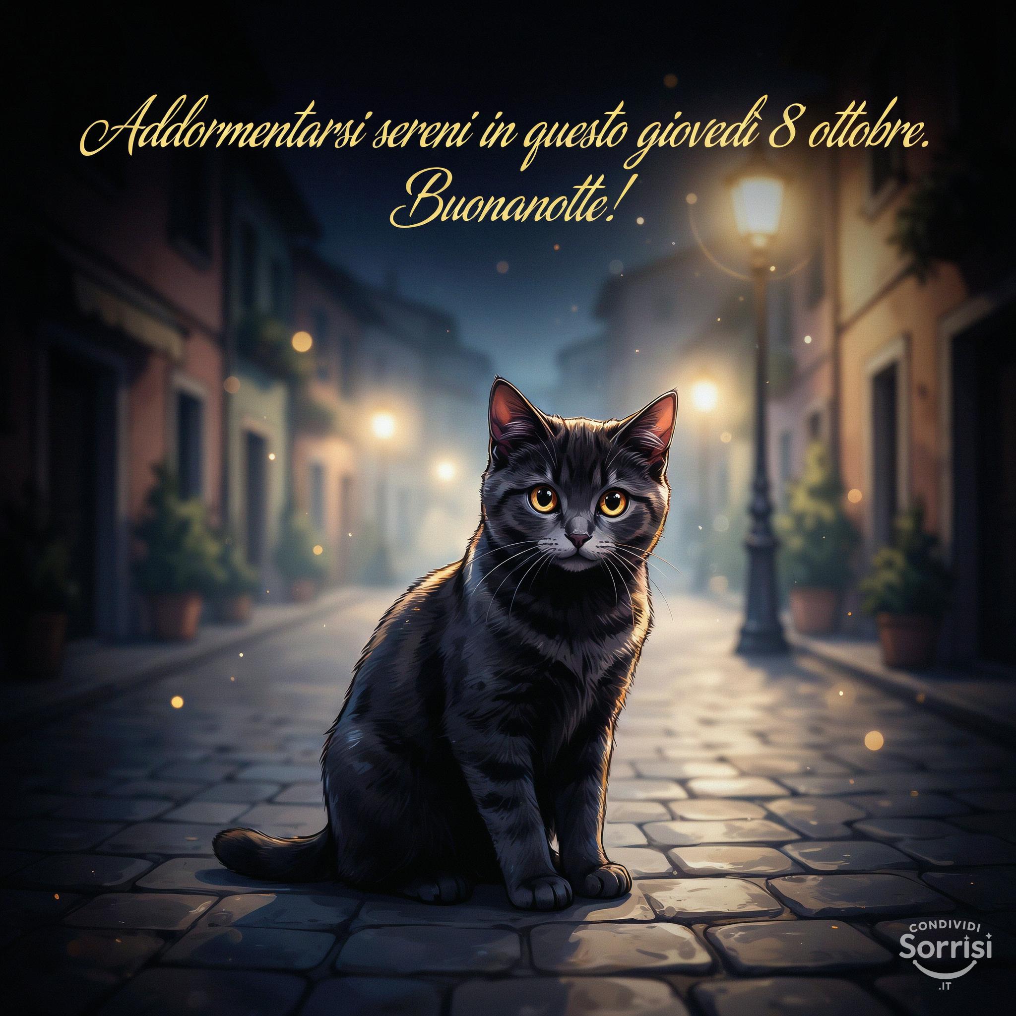 Addormentarsi sereni in questo giovedì 8 ottobre . Buonanotte!