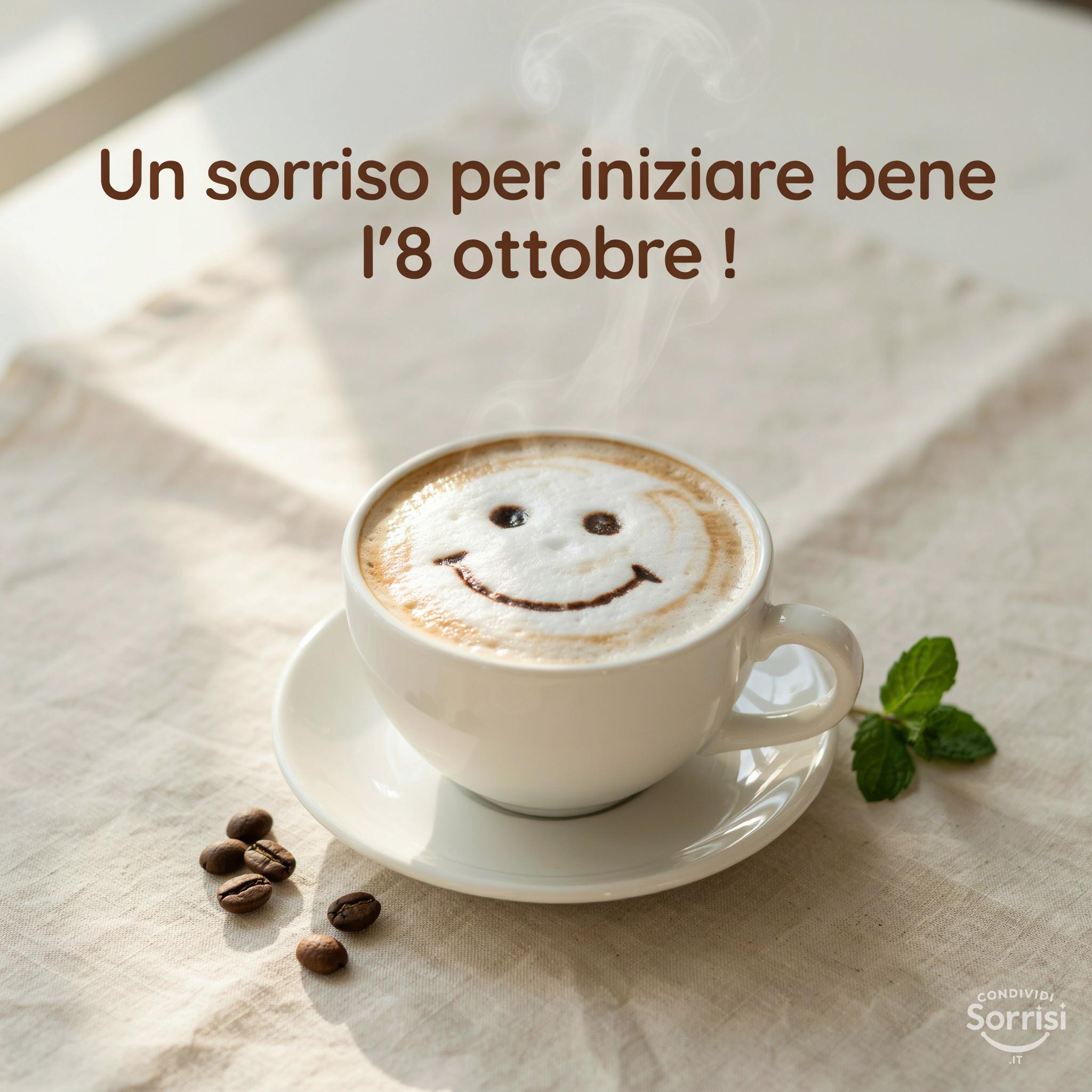 Un sorriso per iniziare bene l'8 ottobre !