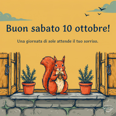 Buon Sabato 10 Ottobre 2026: Un Saluto all'Autunno e un Augurio Speciale