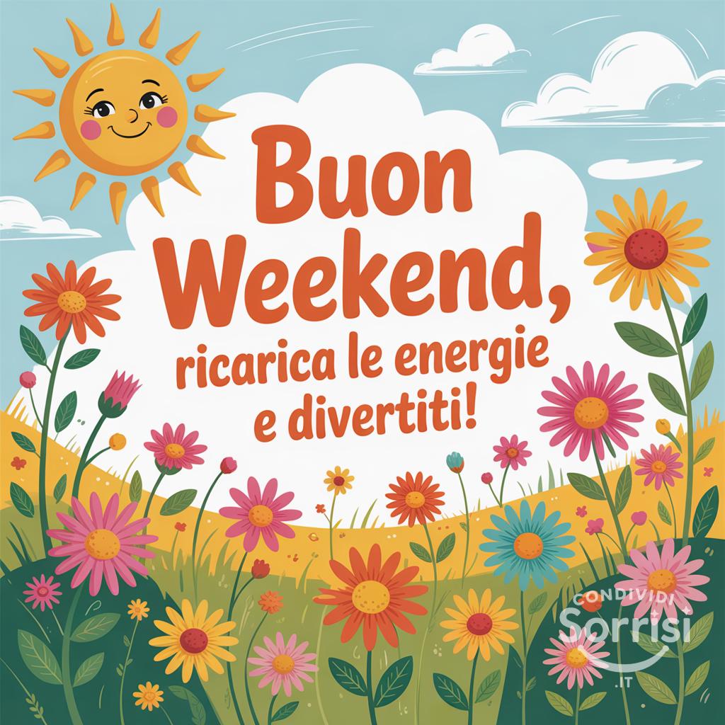 Buon weekend, ricarica le energie e divertiti!
