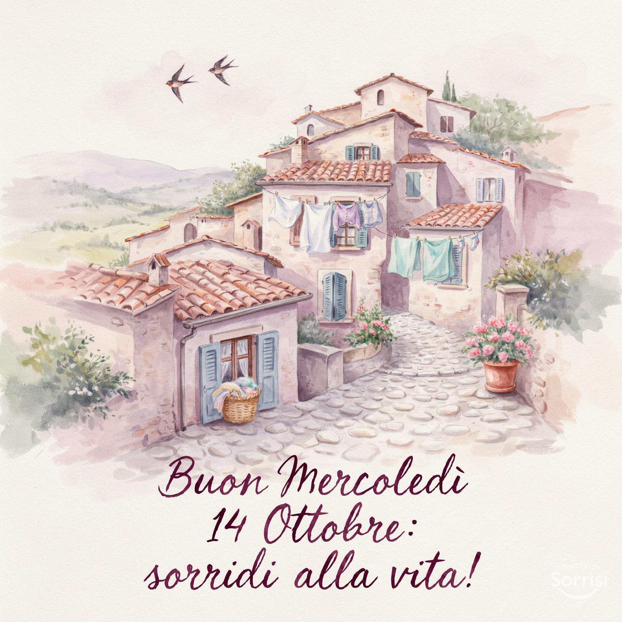 Buon Mercoledì 14 Ottobre: sorridi alla vita!