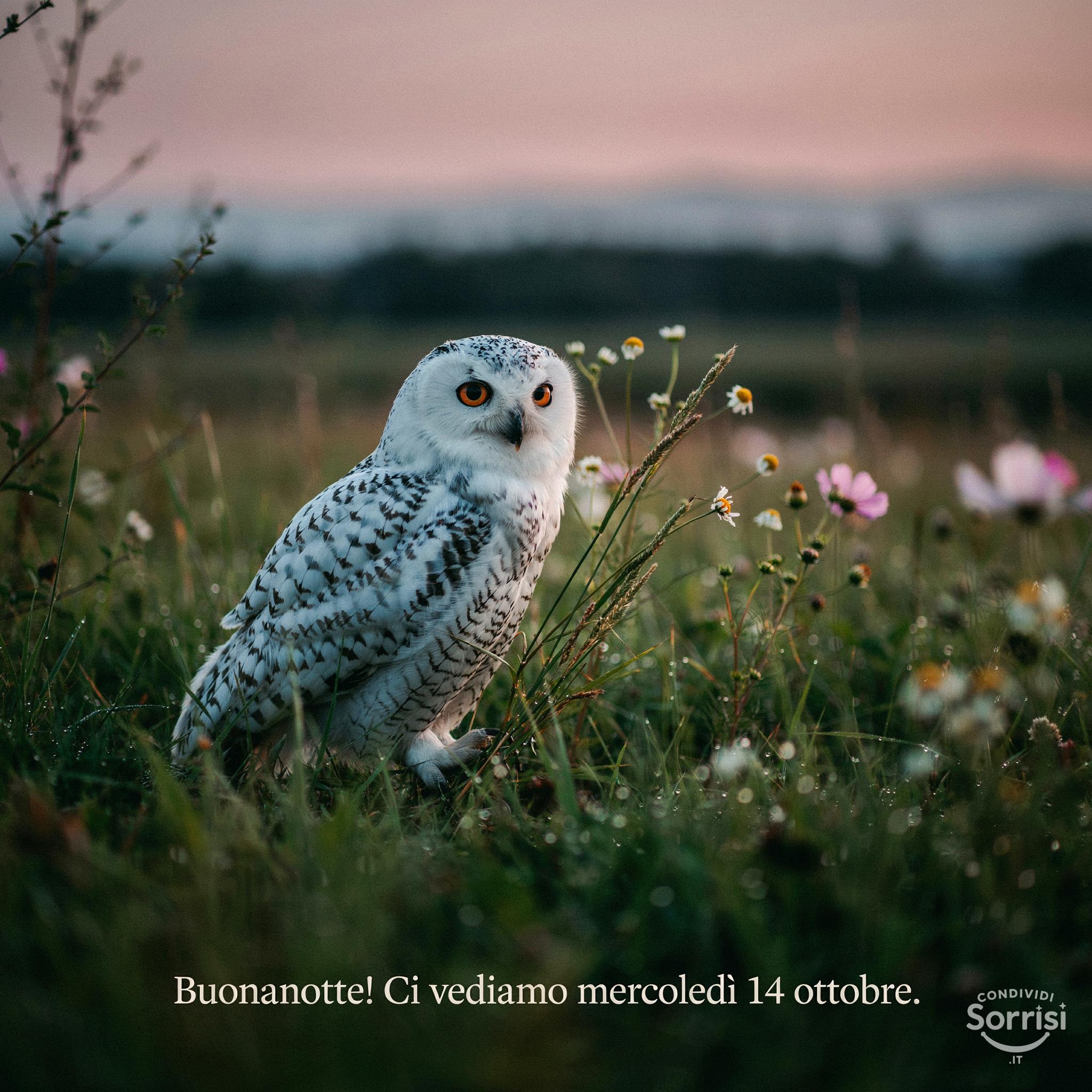 Buonanotte! Ci vediamo mercoledì 14 ottobre .