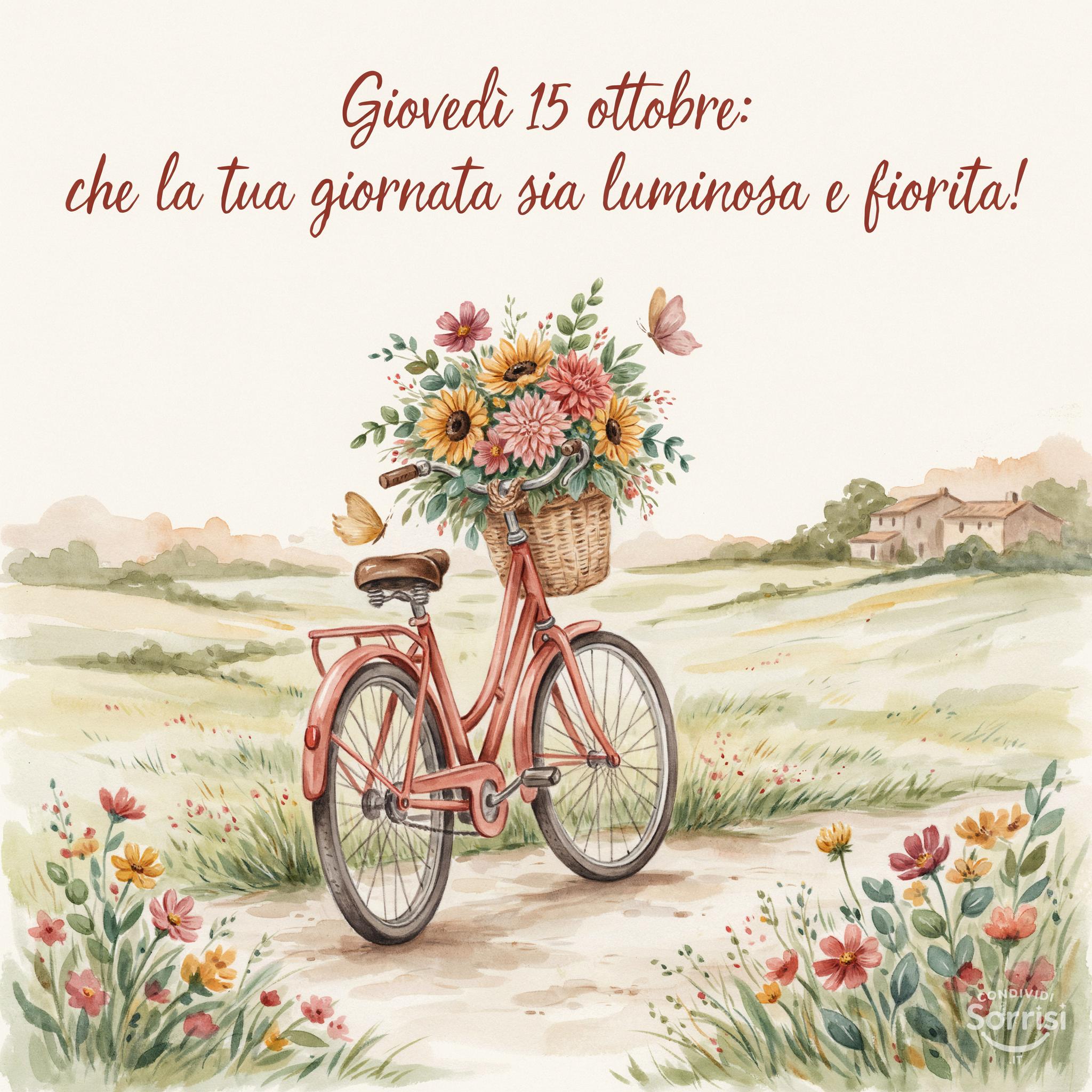 Giovedì 15 ottobre: che la tua giornata sia luminosa e fiorita!
