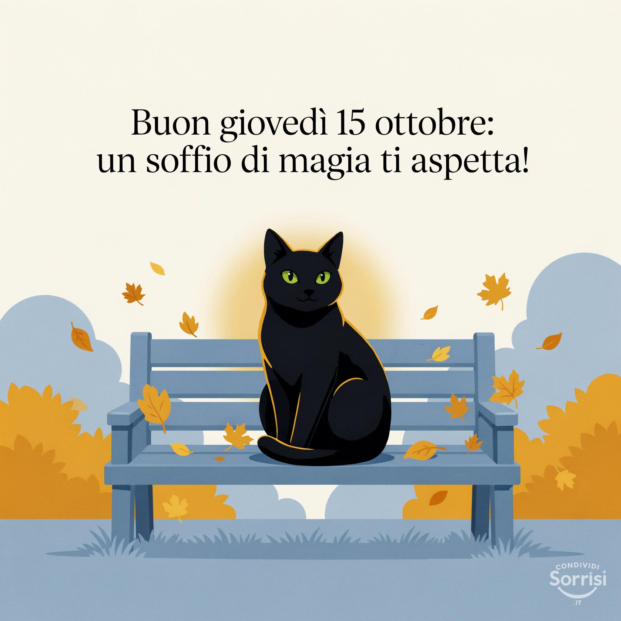 Buon giovedì 15 ottobre: un soffio di magia ti aspetti!