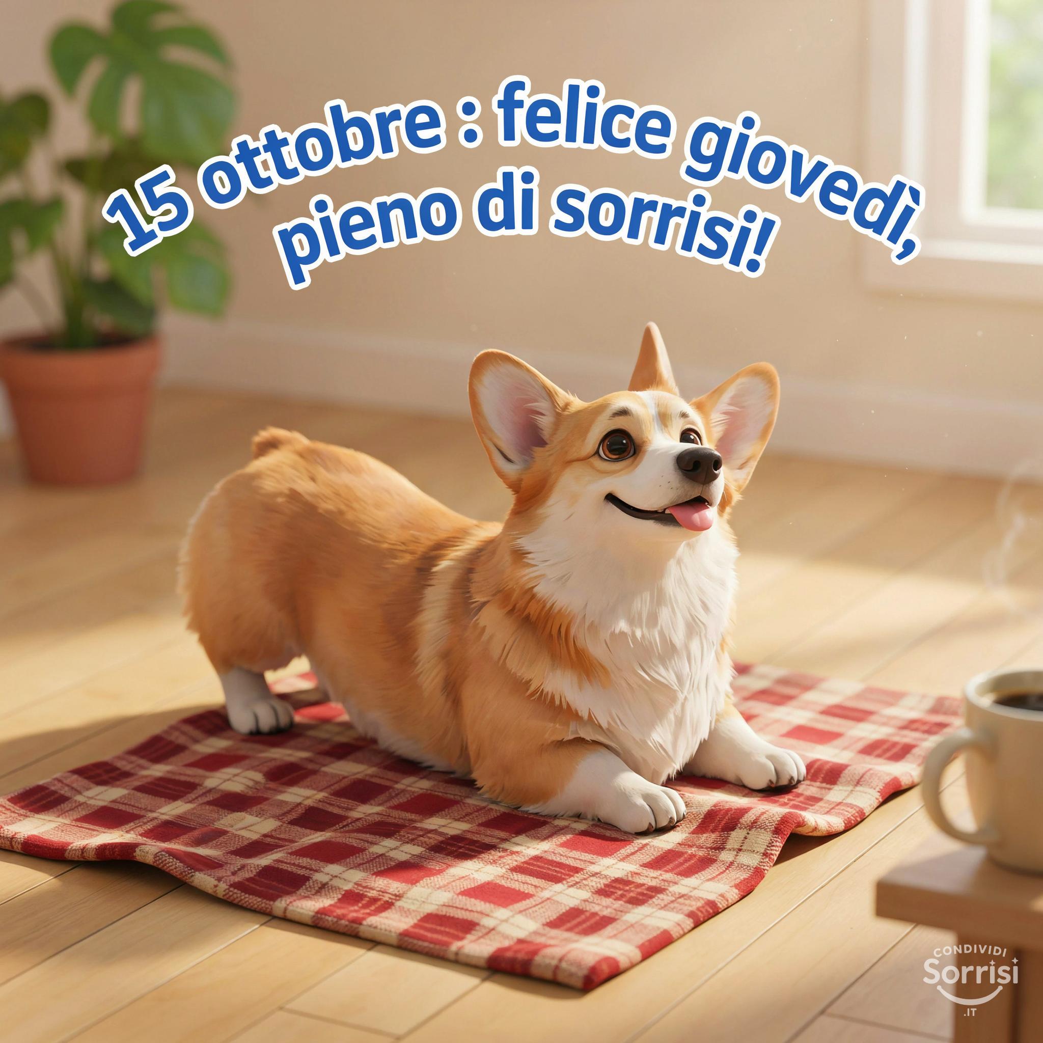15 ottobre : felice giovedì, pieno di sorrisi!