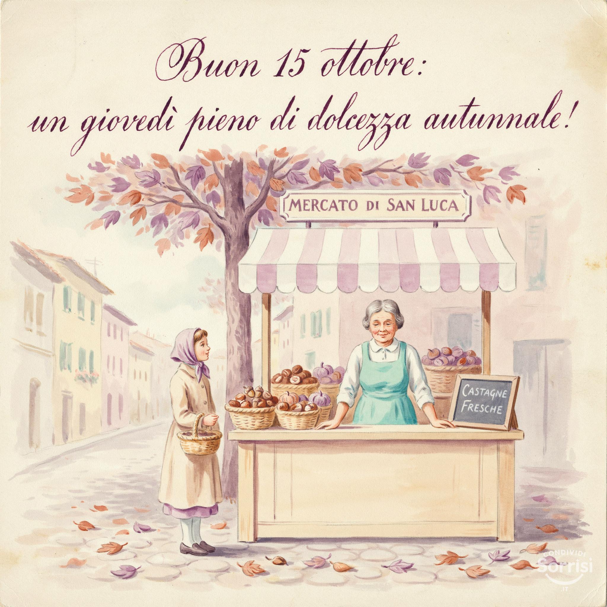 Buon 15 ottobre: un giovedì pieno di dolcezza autunnale!