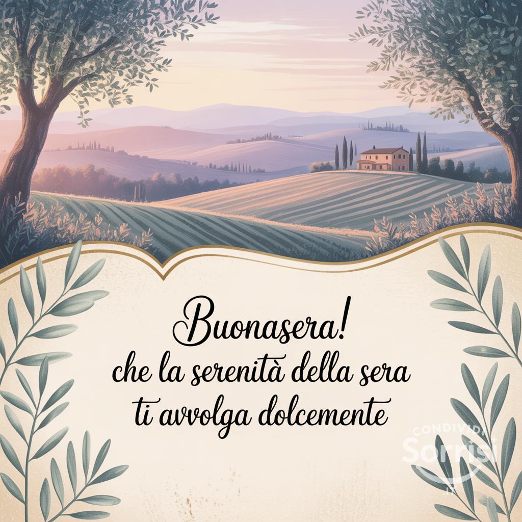 Buonasera! Che la serenità della sera ti avvolga dolcemente