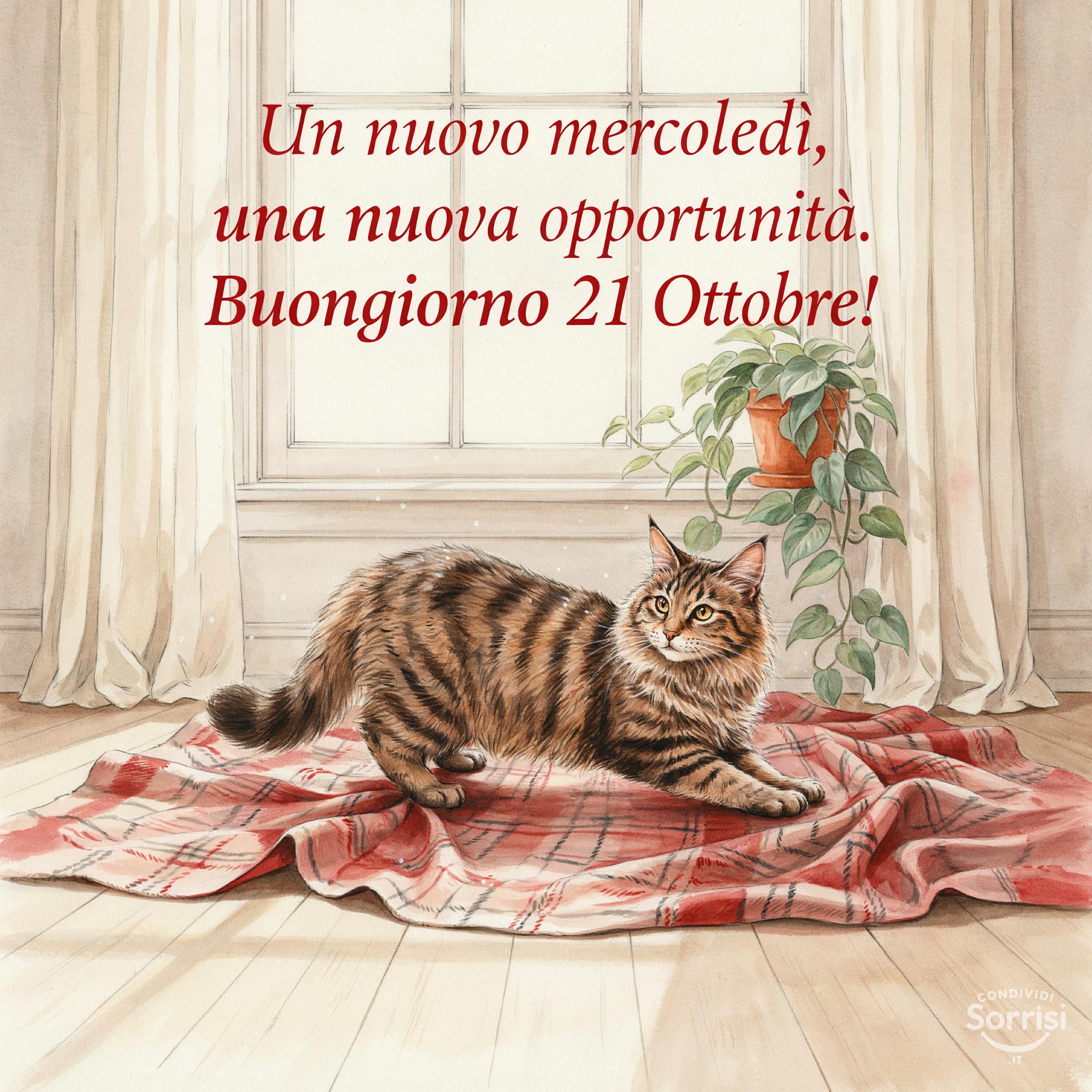 Un nuovo mercoledì, una nuova opportunità. Buongiorno 21 Ottobre!