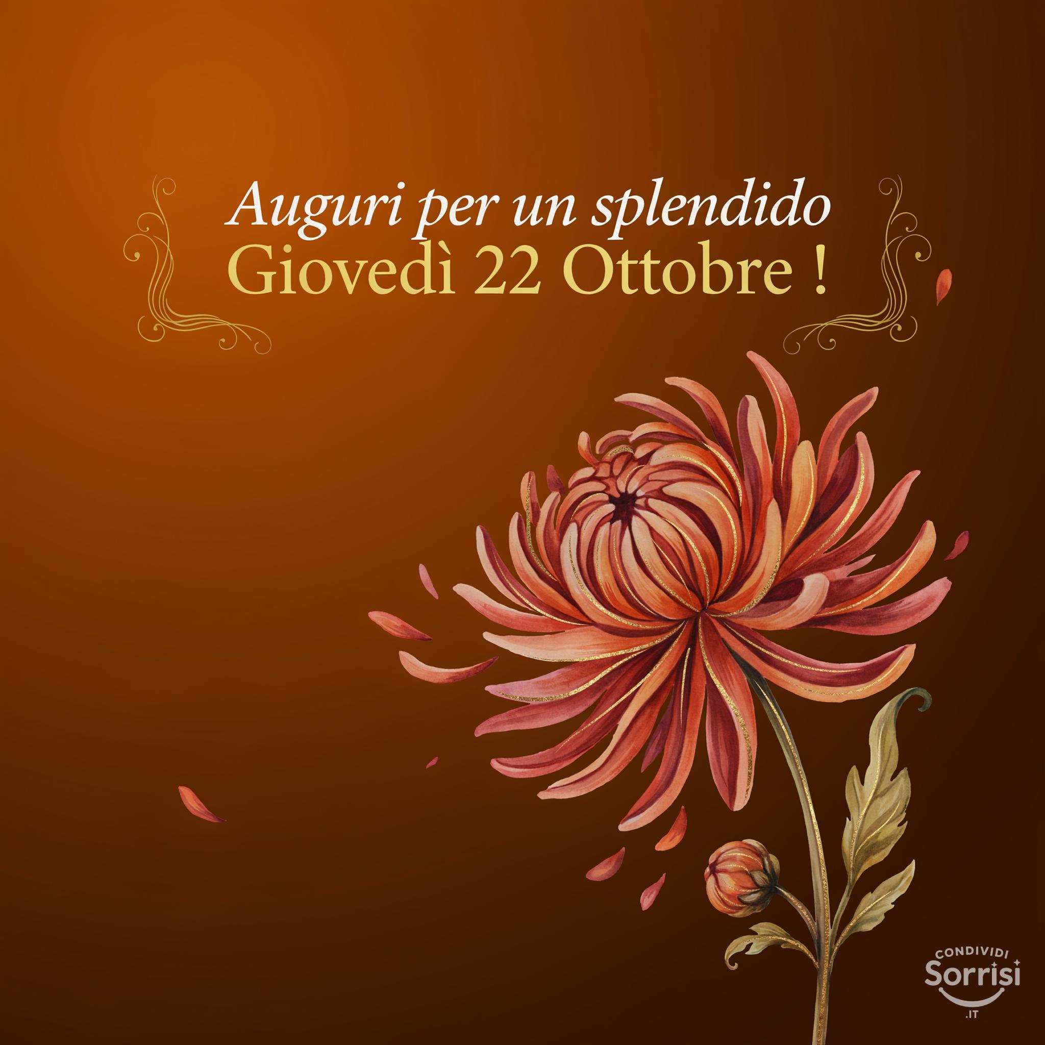 Auguri per un splendido Giovedì 22 Ottobre !