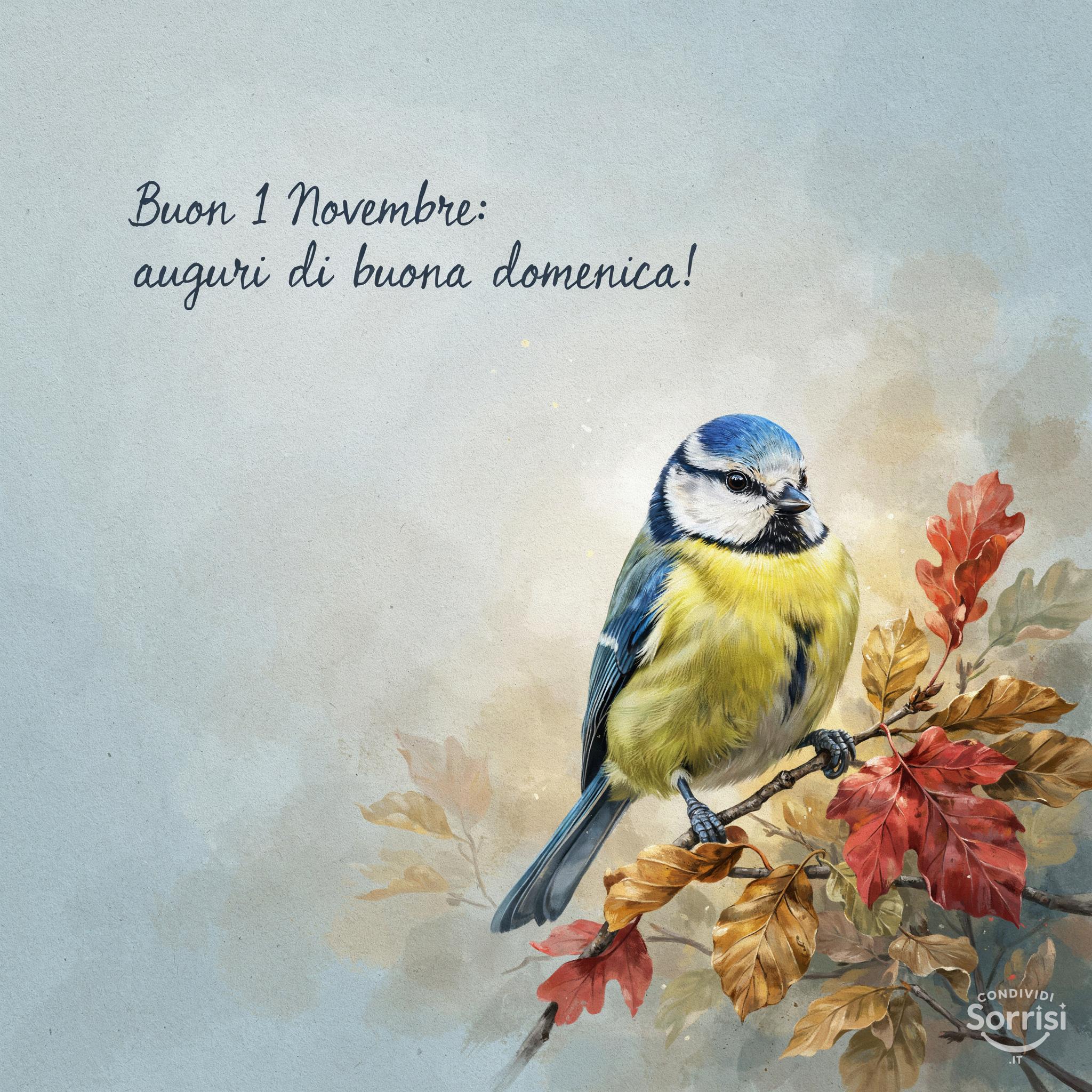 Buon 1 Novembre: auguri di buona domenica!