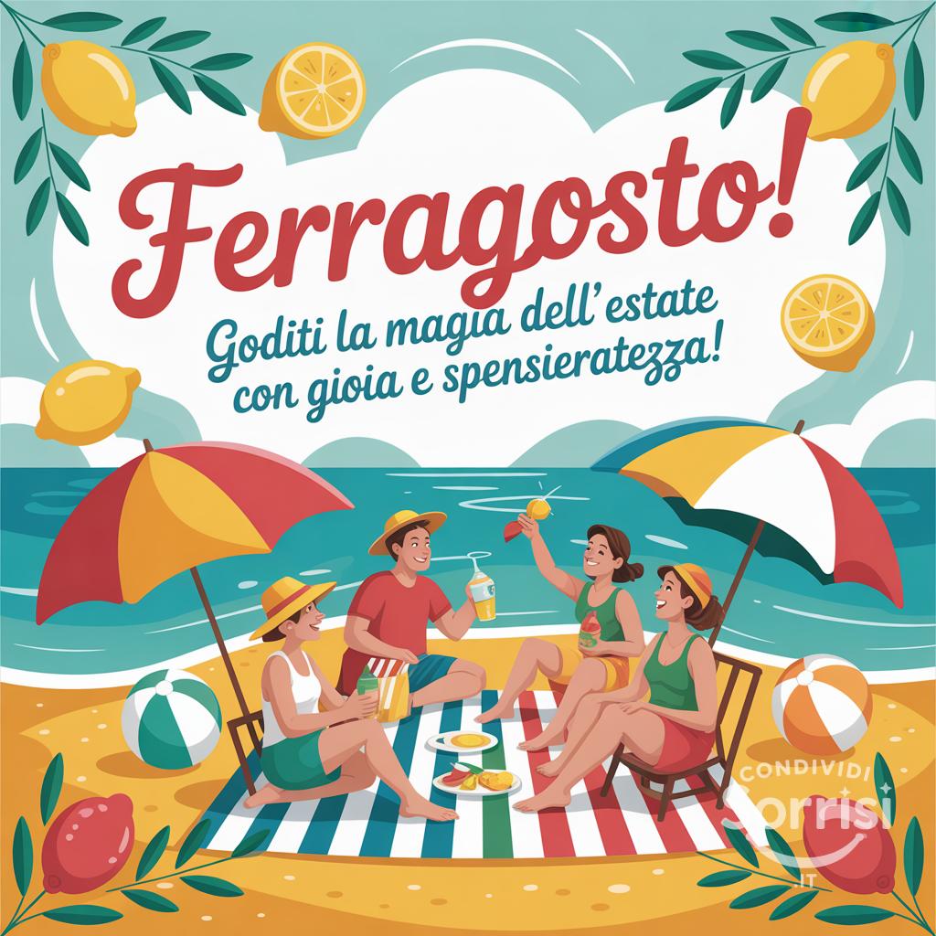 Ferragosto!Goditi la magia dell'estate con gioia e spensieratezza!