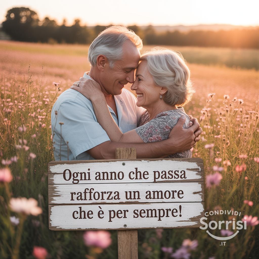 Ogni anno che passa rafforza un amore che è per sempre!