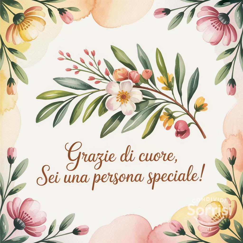 Grazie di cuore, sei una persona speciale!