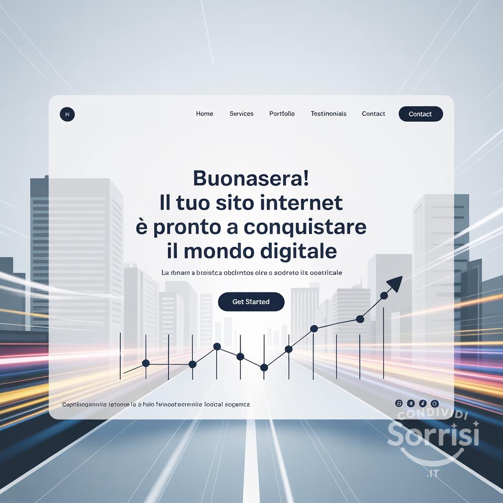  Buonasera! Il tuo sito internet è pronto a conquistare il mondo digitale 