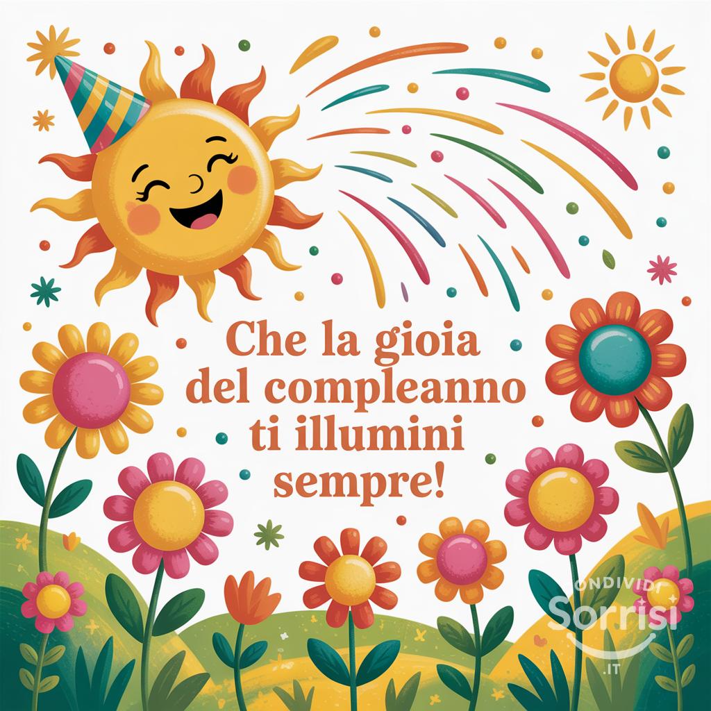Che la gioia del compleanno ti illumini sempre!