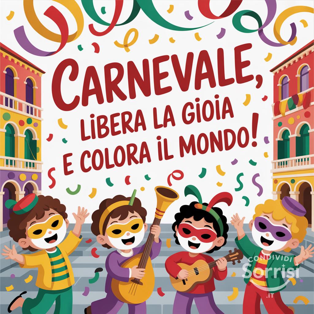 Carnevale, libera la gioia e colora il mondo!