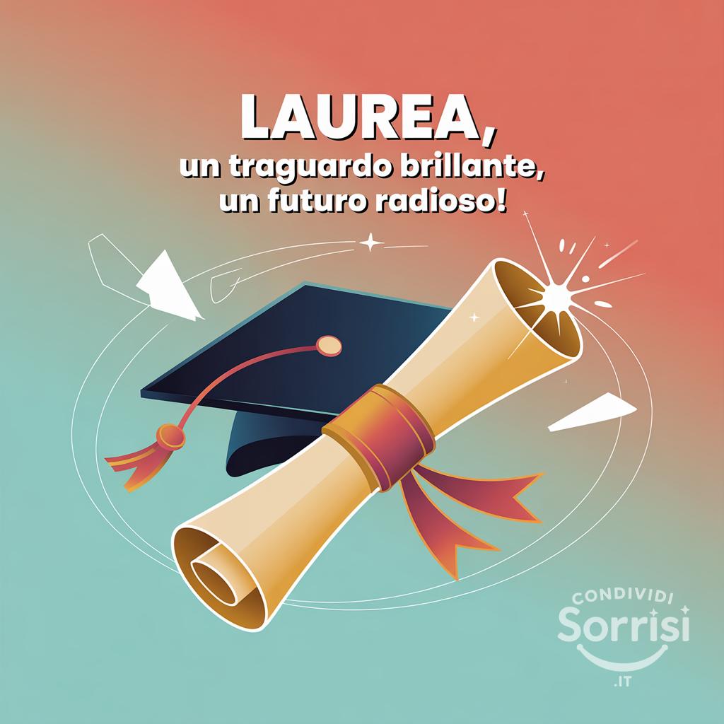 Laurea, un traguardo brillante, un futuro radioso!