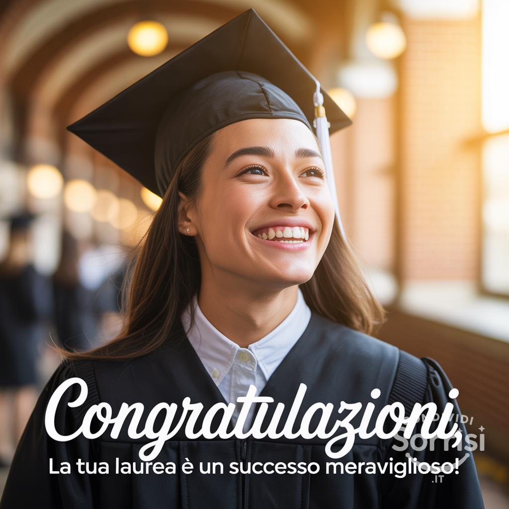 Congratulazioni, la tua laurea è un successo meraviglioso!