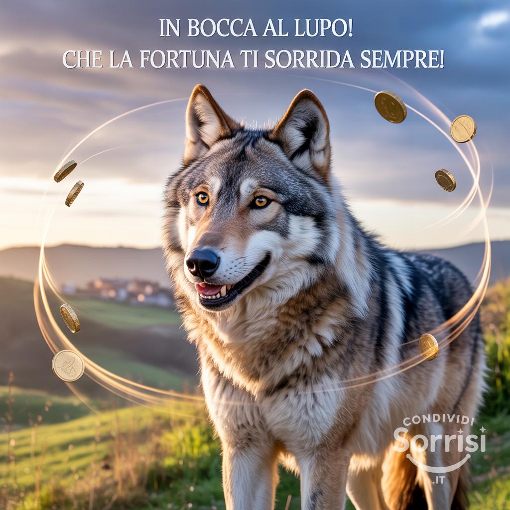 In bocca al lupo! Che la fortuna ti sorrida sempre!