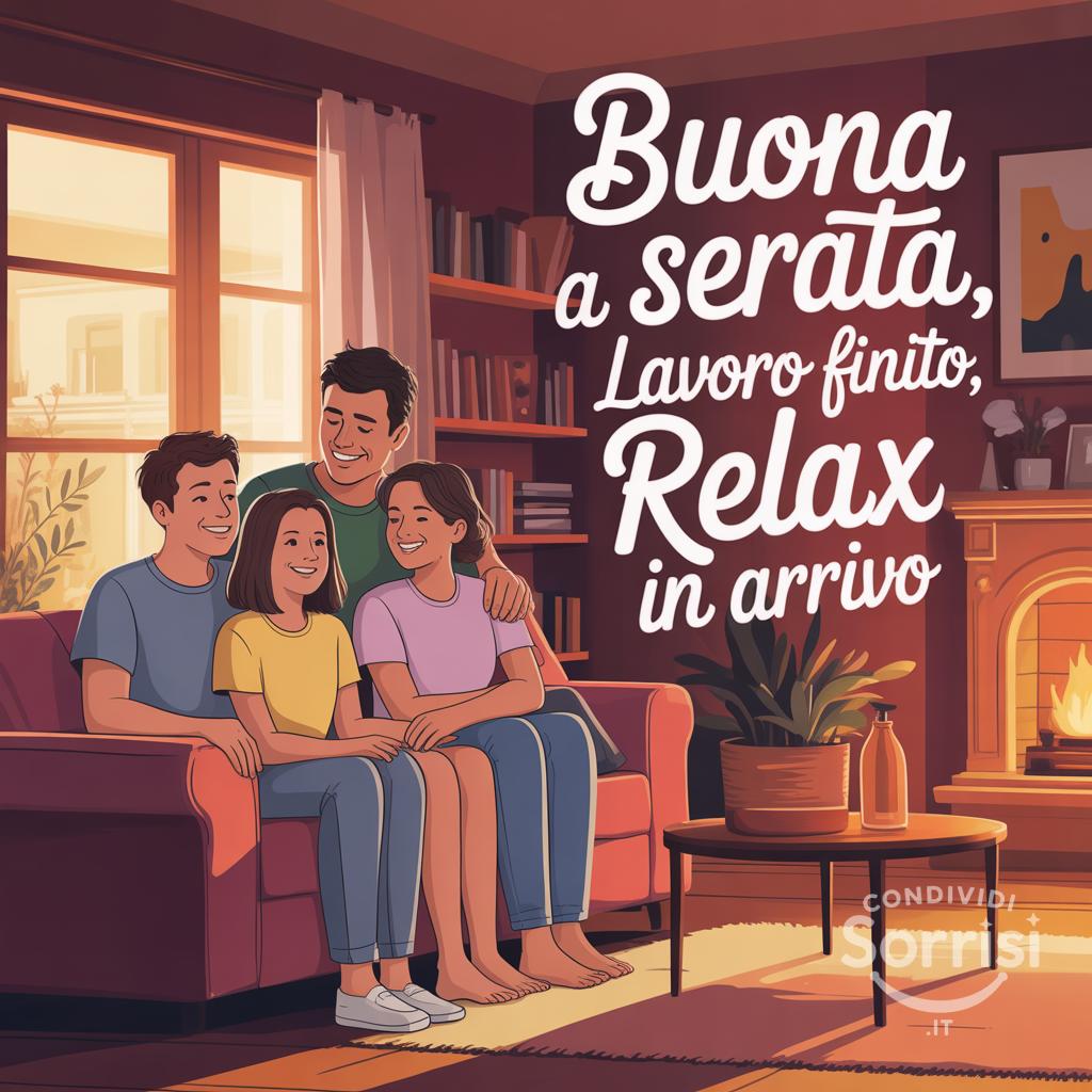  Buona serata a tutti, lavoro finito, relax in arrivo 