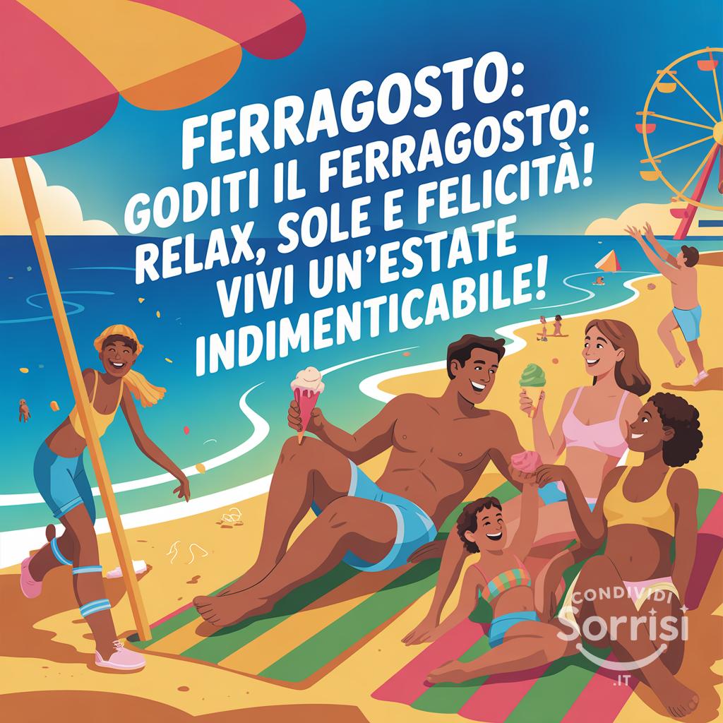 Ferragosto: Goditi il Ferragosto: relax, sole e felicità! Vivi un'estate indimenticabile!