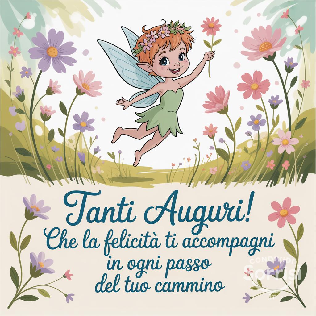Tanti auguri! Che la felicità ti accompagni in ogni passo del tuo cammino