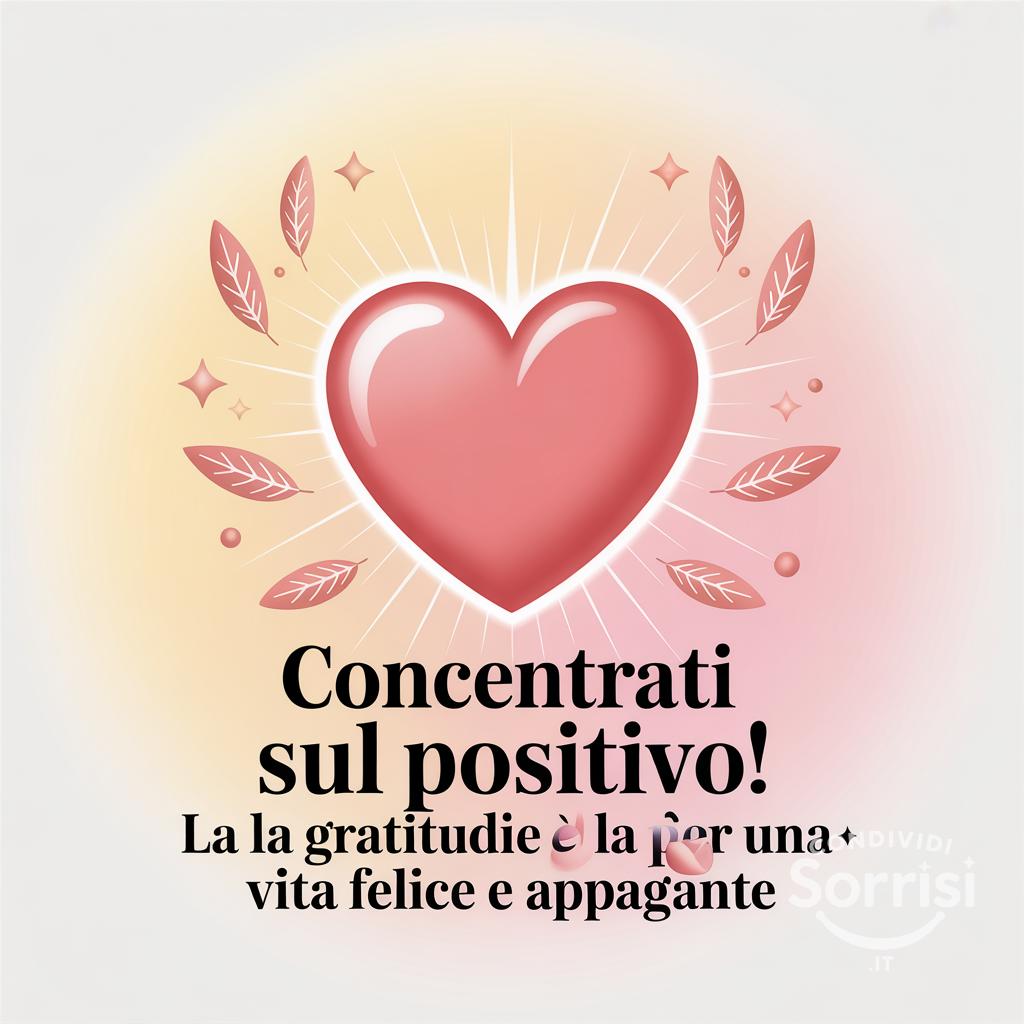 Concentrati sul positivo! La gratitudine è la chiave per una vita felice e appagante