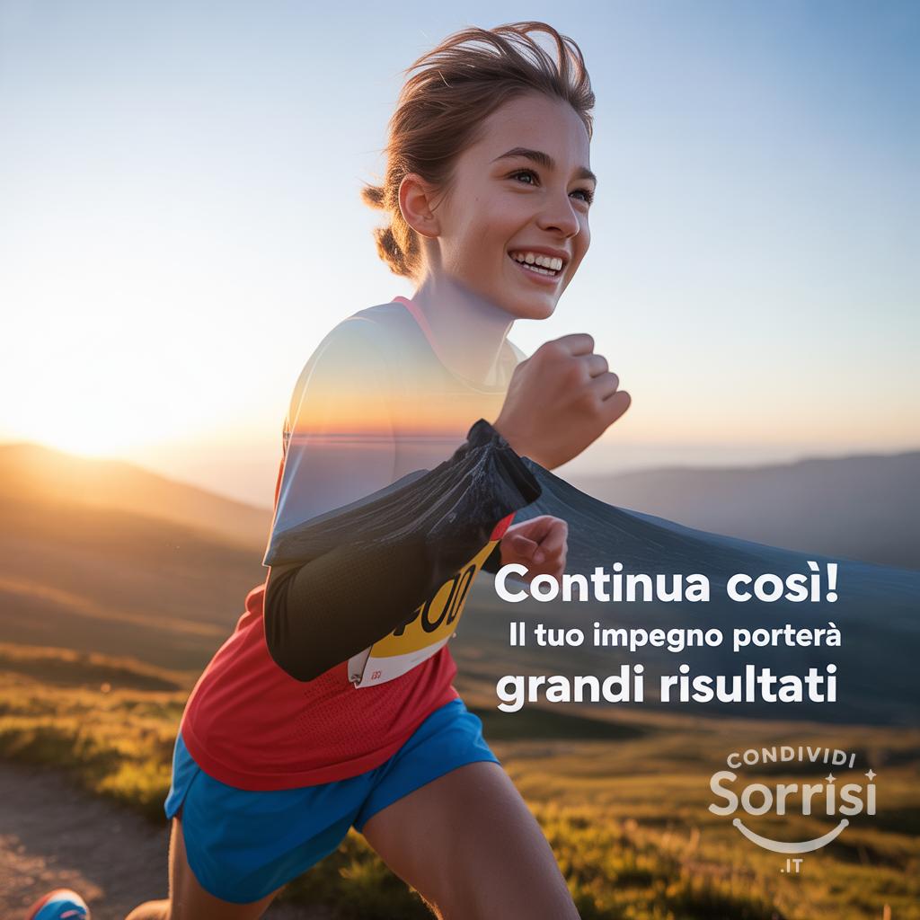 Continua così! Il tuo impegno porterà grandi risultati