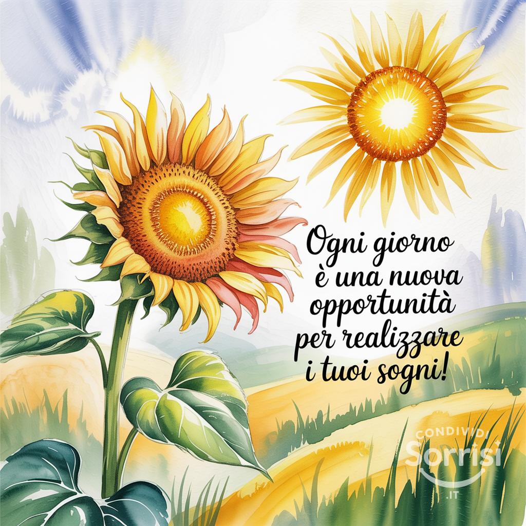Ogni giorno è una nuova opportunità per realizzare i tuoi sogni!