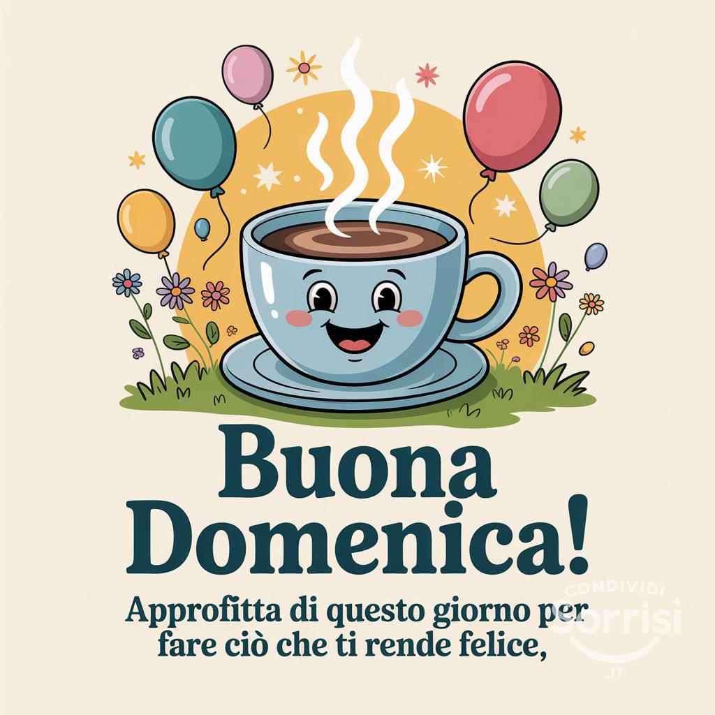 Buona domenica! Approfitta di questo giorno per fare ciò che ti rende felice