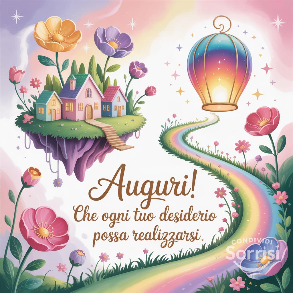 Auguri! Che ogni tuo desiderio possa realizzarsi