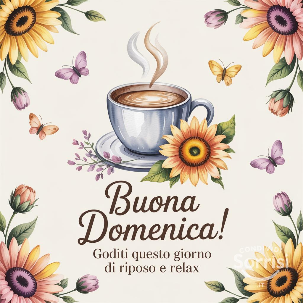 Buona domenica! Goditi questo giorno di riposo e relax