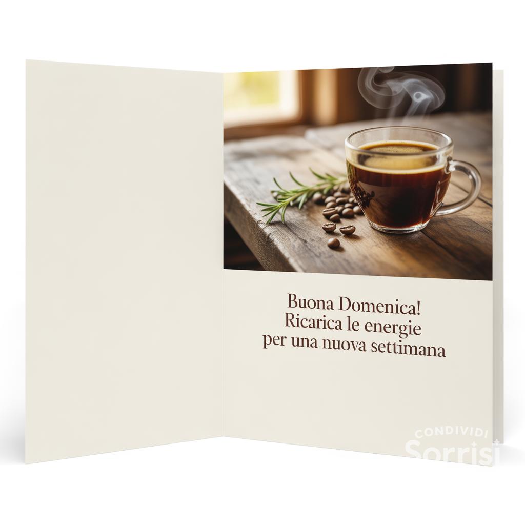 Buona domenica! Ricarica le energie per una nuova settimana