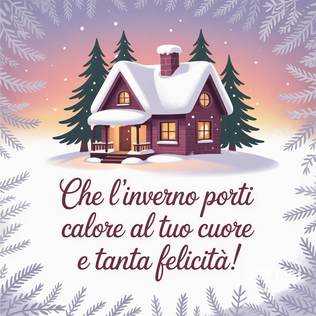Che l'inverno porti calore al tuo cuore e tanta felicità!