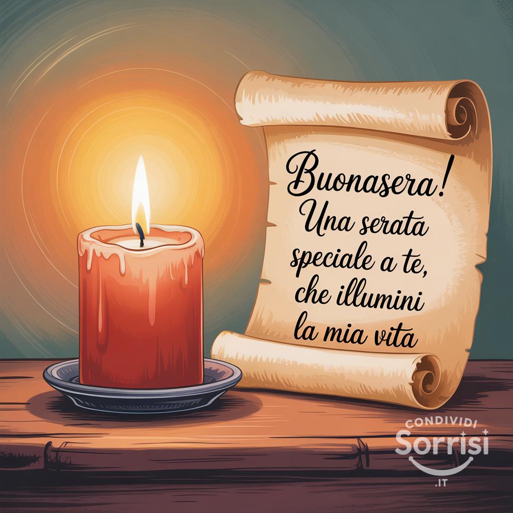Buonasera! Una serata speciale a te, che illumini la mia vita