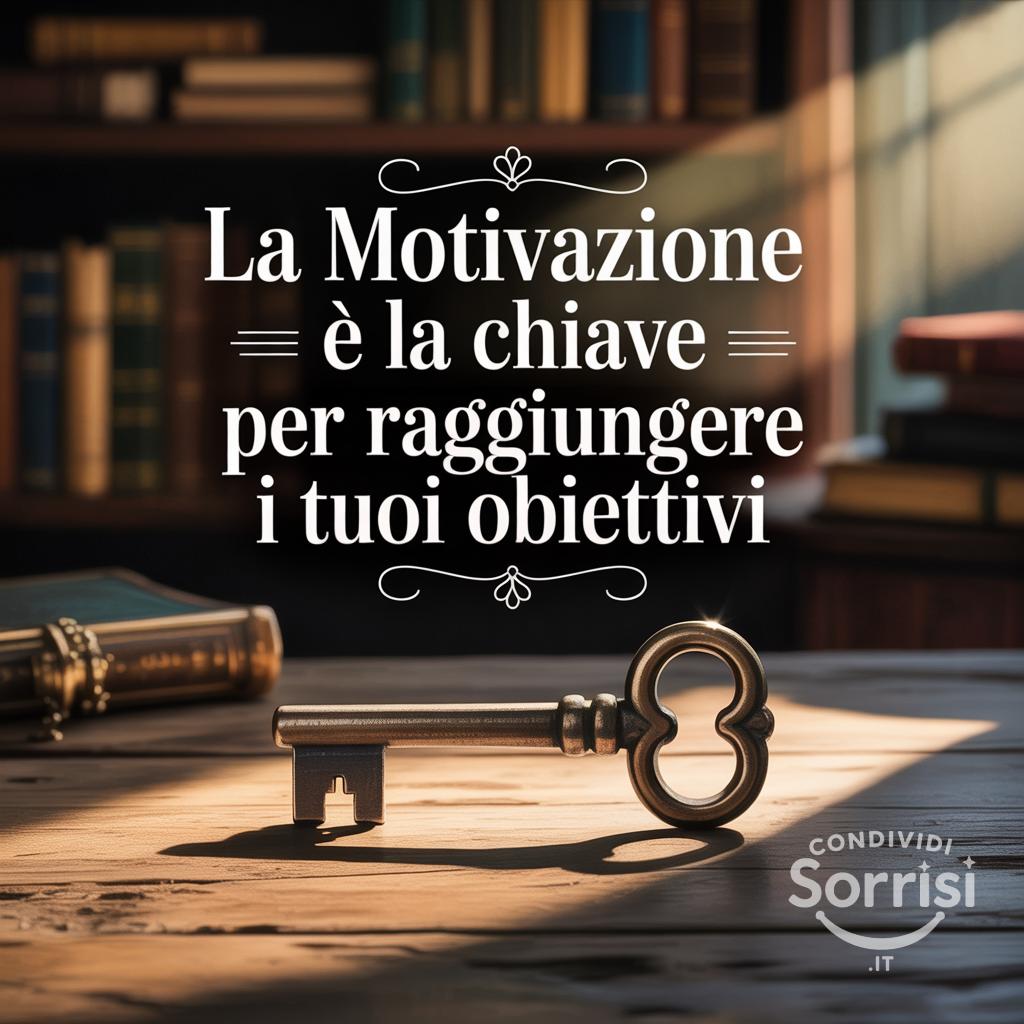 La motivazione è la chiave per raggiungere i tuoi obiettivi